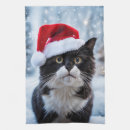 Search for black and white cat tea towels Pets