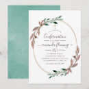 Search for rustic confirmation invitations Greenery