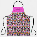 Search for black and white chevron aprons Argyle