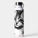 Search for black cat water bottles White
