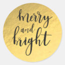 Search for gold foil christmas stickers Typography