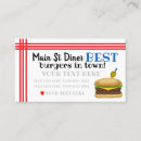 Search for hot dog business cards Diner
