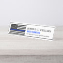 Search for police officer name plates Desk