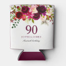 Search for 90th birthday can coolers Floral
