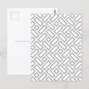 Search for pattern postcards Black and white