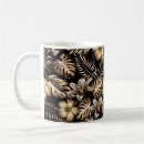 Search for tropical leaves pattern mugs Background