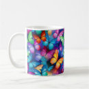 Search for colorful butterfly mugs Green