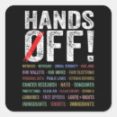Search for hands off stickers Protest