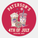 Search for independence day party stickers America