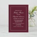 Search for burgundy baby shower invitations Modern