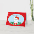 Search for funny polar bear christmas cards Red