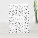 Search for black and white music cards Choir