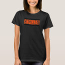 Search for cincinnati tshirts Black