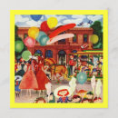 Search for festive retro invitations Carnival