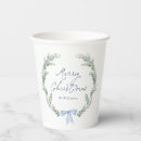 Search for christmas party tableware Watercolor greenery