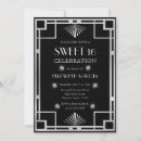Search for silver sweet 16 invitations Vintage