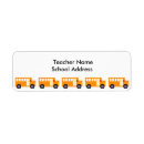 Search for school bus yellow return address labels Transportation