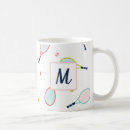 Search for tennis sports mugs Monogrammed