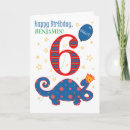 Search for dinosaur 6th birthday cards Boy