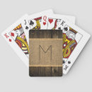 Search for burlap playing cards Rustic