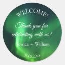 Search for northern lights stickers Green