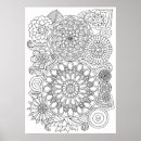Search for adult coloring posters Black and white