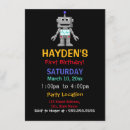Search for robot birthday invitations Kids