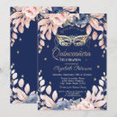 Search for navy blue masquerade party invitations Princess