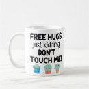 Search for funny cactus mugs Not a hugger