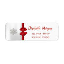 Search for silver bow return address labels Shiny