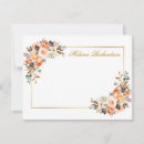 Search for orange floral note cards Vintage