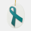 Search for ovarian cancer christmas tree decorations Teal