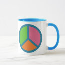 Search for retro peace sign mugs Colourful