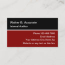 Search for auditor business cards Modern