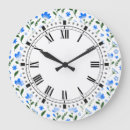 Search for white and blue kitchen clocks Pattern