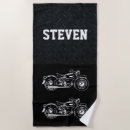 Search for motorcycle beach towels Black