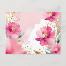 Search for pink watercolor postcards Vibrant
