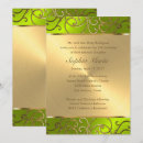 Search for lime swirls invitations Green