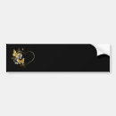 Search for hearts bumper stickers Black
