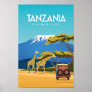 Search for vintage safari posters Tanzania