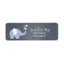 Search for new baby return address labels Blue