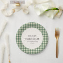Search for green gingham plates Elegant