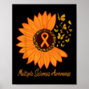 Search for multiple sclerosis ribbon posters Cancer awareness