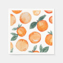 Search for little cutie napkins Watercolor oranges shower