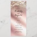 Search for gold foil wedding programmes Blush