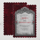 Search for gothic birthday invitations Dark floral