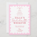 Search for weekend hen party invitations Retro bachelorette