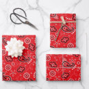 Search for red bandana wrapping paper Cowboy