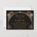 Search for great gatsby engagement party invitations Black