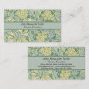 Search for old english business cards William morris